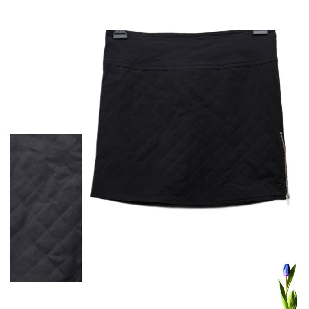 Laundry By Shelli Segal Black Mini Skirt quilt design Size 2